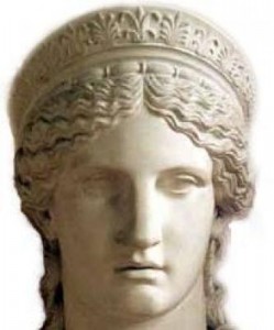 Greek Goddess Hera (Juno) Statue - Hera Ludovisi, 5C BC. Photo by Maicar Forlag.