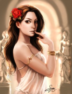 Aphrodite (Venus) Greek Goddess - Art Picture by KamillYonsiya