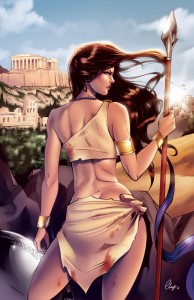 Athena (Minerva) Greek Goddess - Art Picture by chatgr