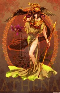 Athena (Minerva) Greek Goddess - Art Picture by zelda994612