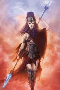 Athena (Minerva) Greek Goddess marching to war - Art Picture