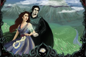 Hades kidnapping Persephone - Art Picture by Jynette Tigner