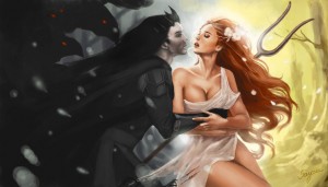Hades (Pluto) abducting Persephone - Art Picture by sayara_s