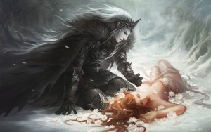 Hades (Pluto) and Persephone Art Picture by sandara