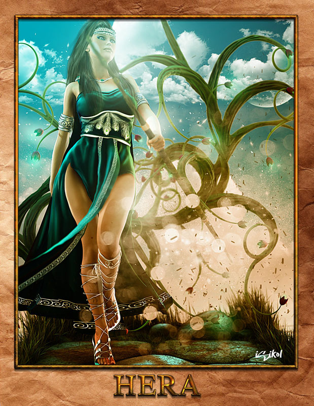 Hera (Juno) - Greek Goddess - Queen of the Gods. | Greek Gods and Goddesses  - Titans - Heroes and Mythical Creatures