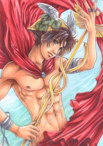 Hermes (Mercury) Greek God - Art Picture by Kukki_chan