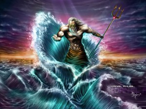 Poseidon (Neptune) Greek God - Art Picture by Artmus