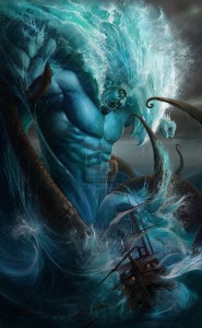 Poseidon (Neptune) Greek God - Art Picture by Angg