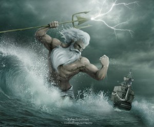 Poseidon (Neptune) Greek God - Art Picture by rodolfoguerreiro
