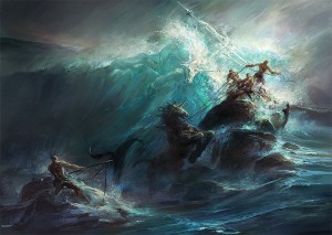 Poseidon (Neptune) Greek God - Art Picture by GBrush