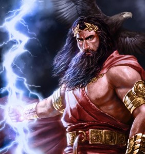 Zeus (Jupiter) Greek God - Art Picture by laclillac